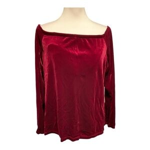 Soft Surroundings Velvet Top Size DD42
